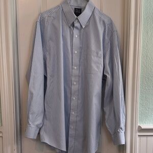 Jos. A. Bank Blue Striped Dress Shirt